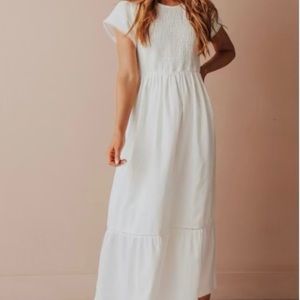 White Midi Dress